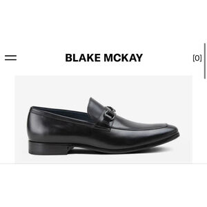 New Men's BLAKE MCKAY Black Savine Loafers & Slip-Ons Size 9